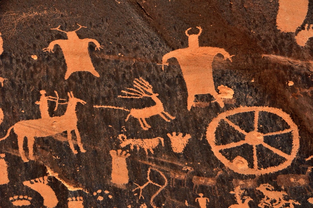 Ancient Indian Petroglyph outside Moab Utah Ancient Indian Petroglyph outside Moab Utah from Tumbleweed Travel