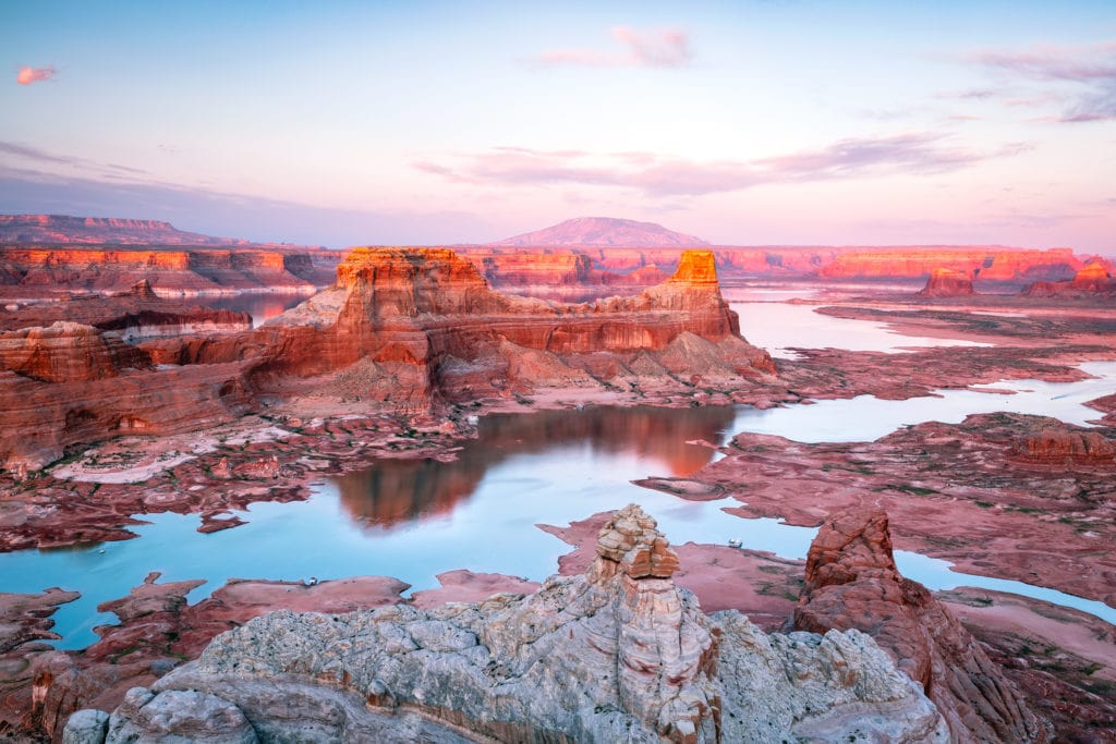 Desert sunset at Lake Powell, Utah, USA. Desert sunset at Lake Powell Utah USA. from Tumbleweed Travel