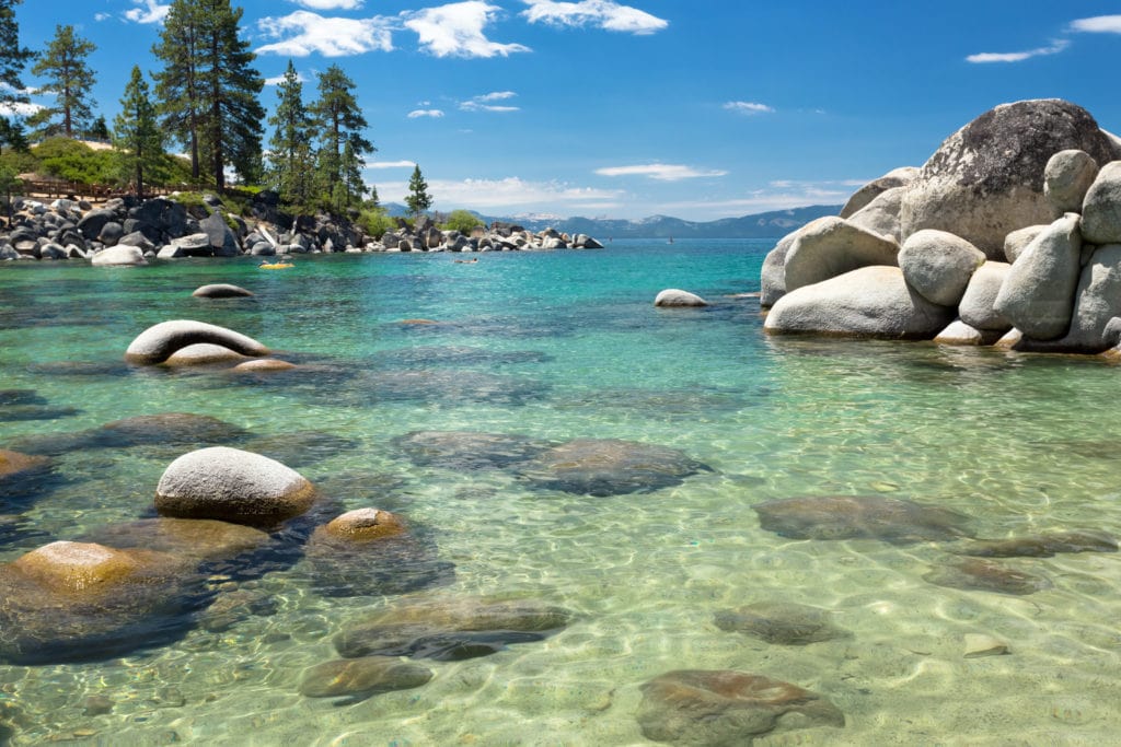 Lake Tahoe clear view water Lake Tahoe clear view water from Tumbleweed Travel