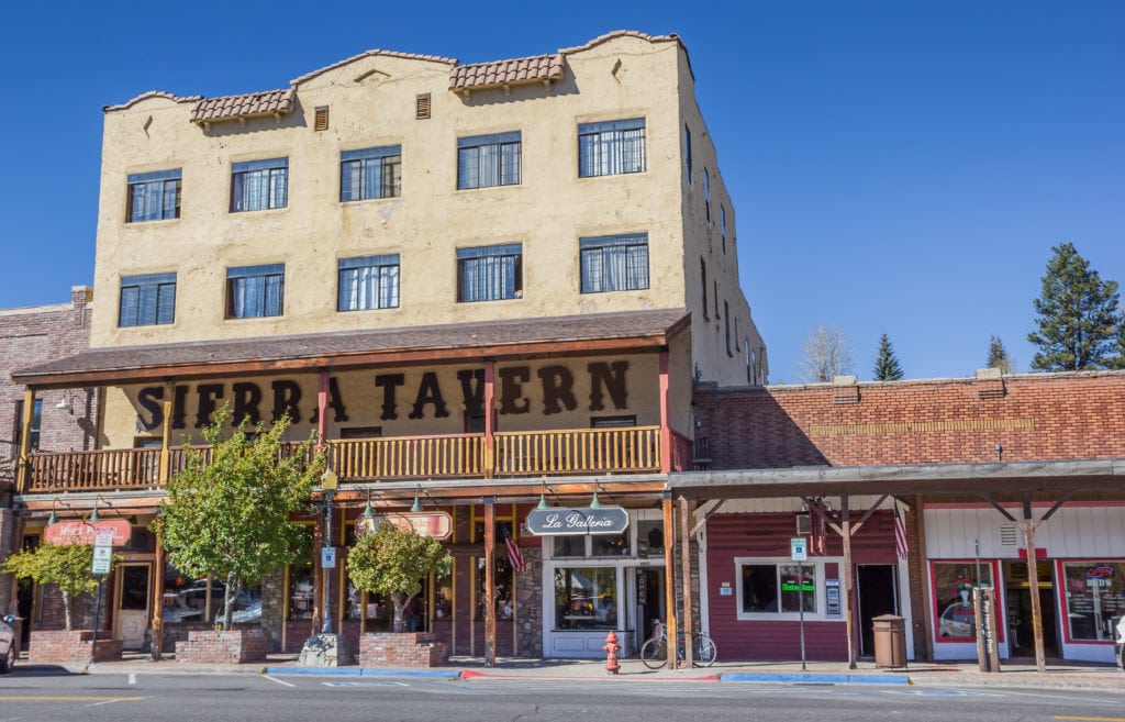 Old tavern in the main street of old west town Truckee Old tavern in the main street of old west town Truckee from Tumbleweed Travel
