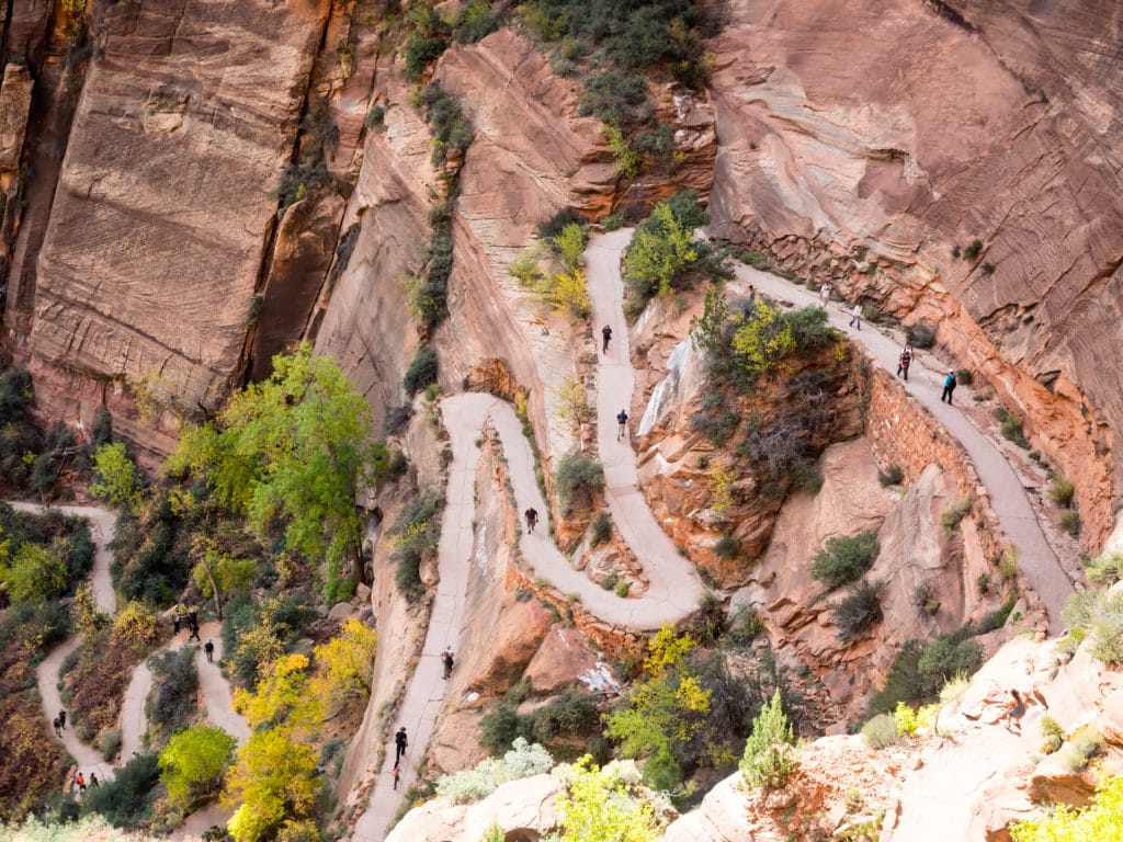 Path to Angels Landing in Zion national park 1 from Tumbleweed Travel
