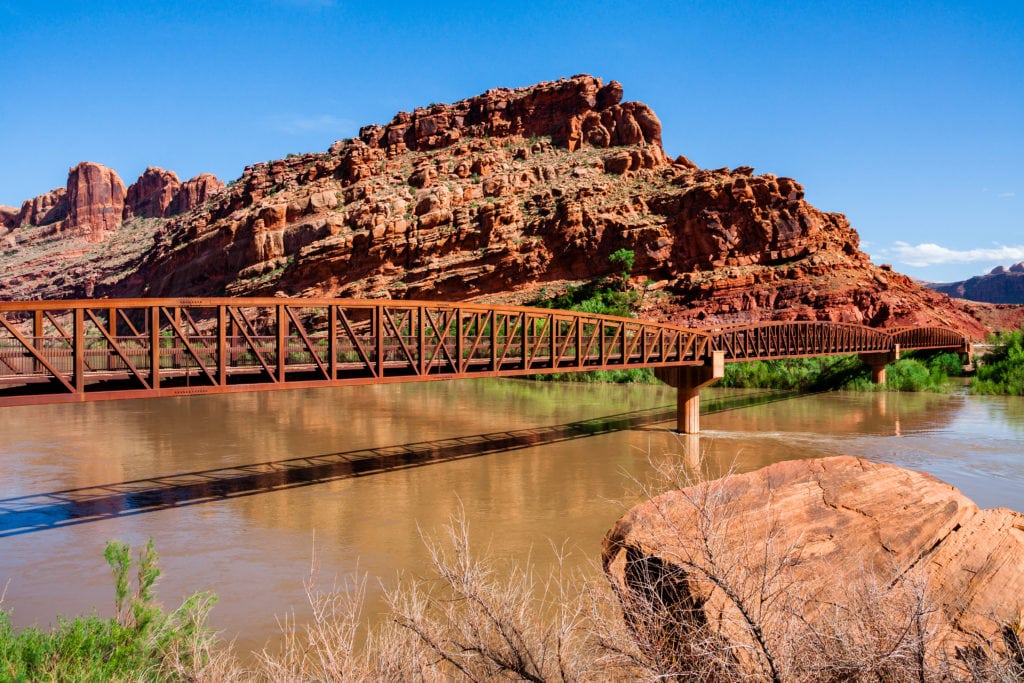 The Colorado Riverway Bridge in Moab Utah The Colorado Riverway Bridge in Moab Utah from Tumbleweed Travel