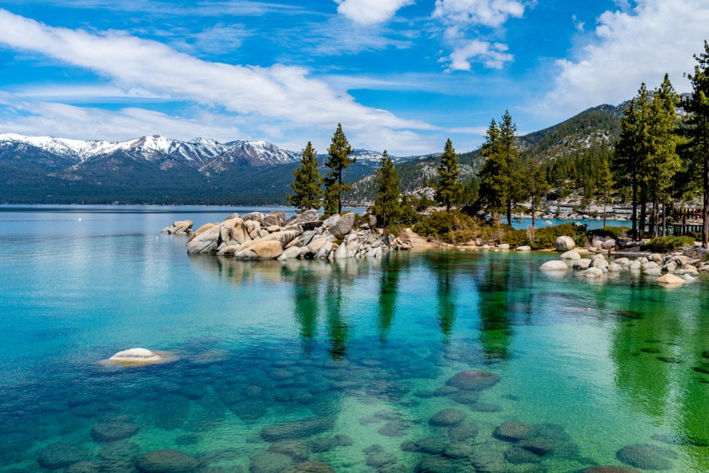 The beautiful crystal clear waters of Lake Tahoe The beautiful crystal clear waters of Lake Tahoe from Tumbleweed Travel