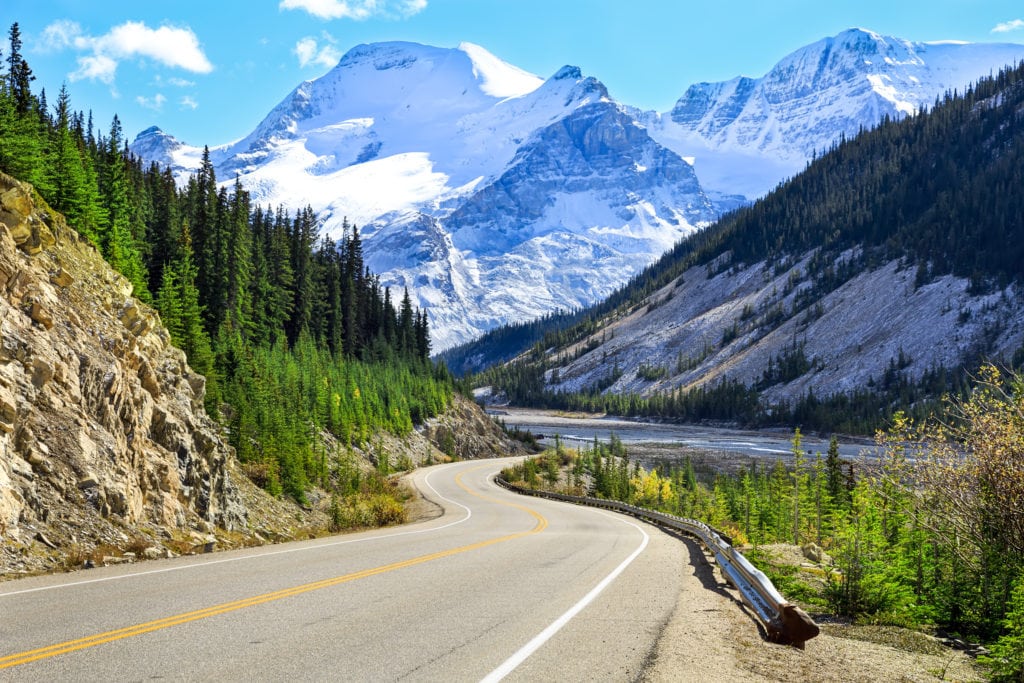 The most picturesque road in Banff and Jasper national parks Canada from Tumbleweed Travel