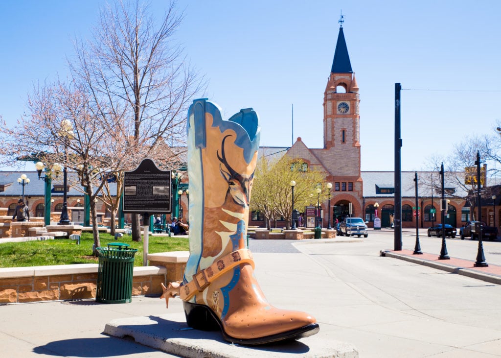 View of historic downtown Cheyenne Wyoming. from Tumbleweed Travel