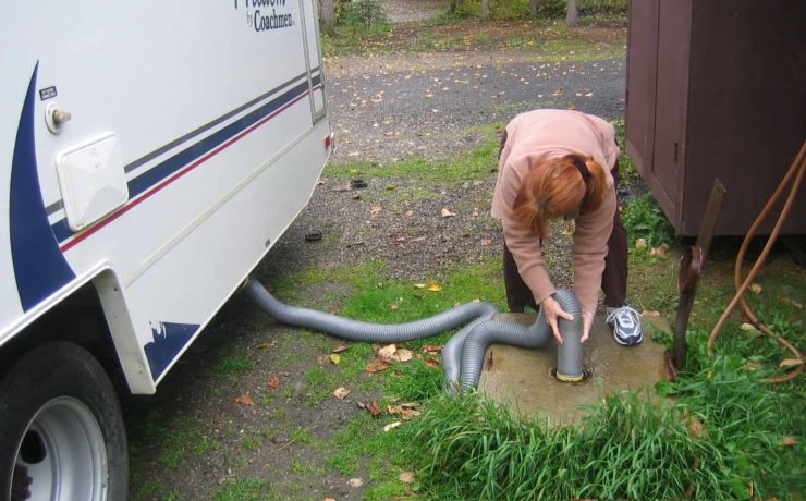 RV SCHOOL: How to Dump Your Black + Gray Tanks RV Dump Station from Tumbleweed Travel