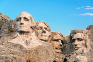 Black Hills and Badlands Itinerary Highlight Classic view of Mount Rushmore from Tumbleweed Travel