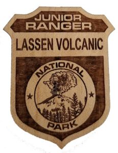 Lassen Jr Ranger badge small from Tumbleweed Travel