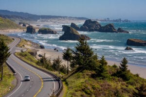 NEW ITINERARY: Ultimate Oregon Oregon Coast Highway near Cannon Beach Oregon USA from Tumbleweed Travel