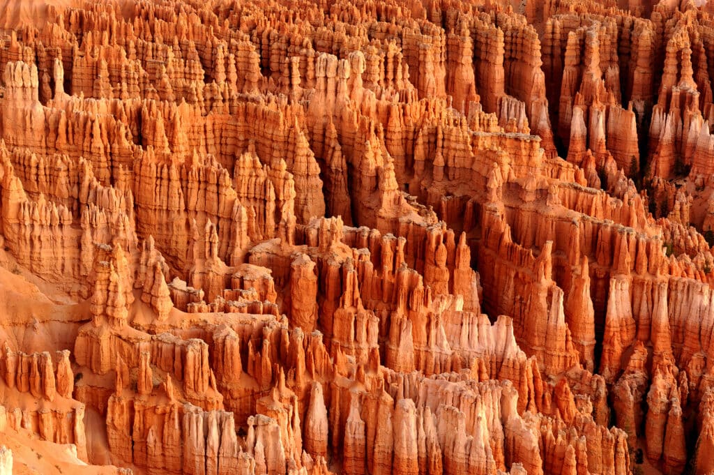 Hoodoos at sunrise as viewed from Inspiration Point at Bryce Canyon National Park Utah from Tumbleweed Travel