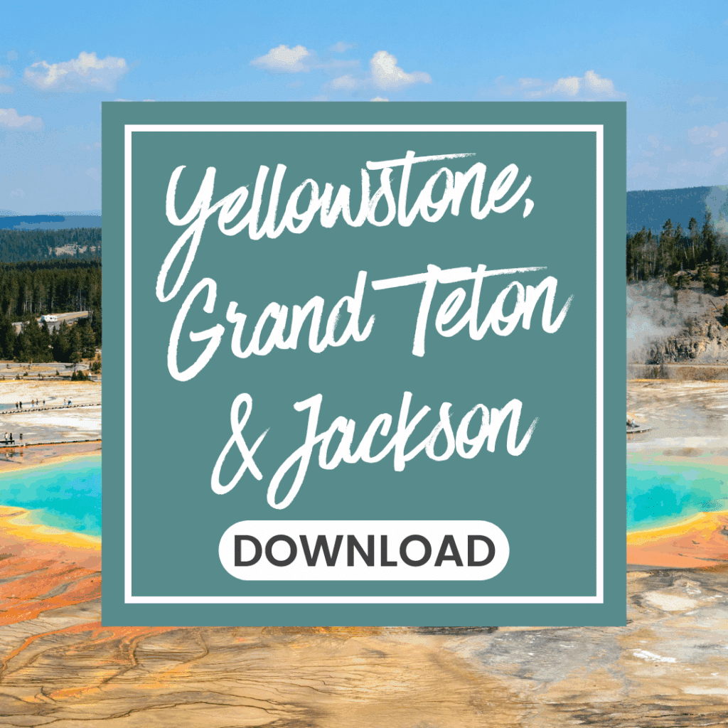 Yellowstone Grand Teton Jackson from Tumbleweed Travel
